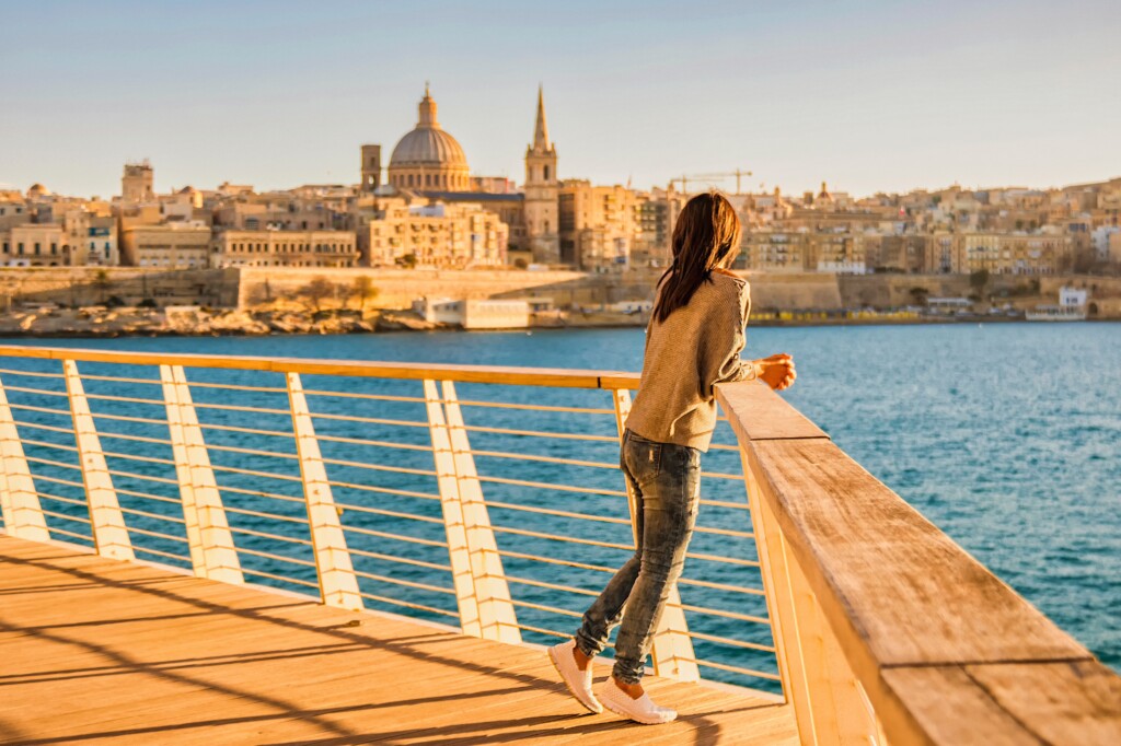 Malta, Valetta, view skyline